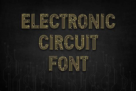 electronic font